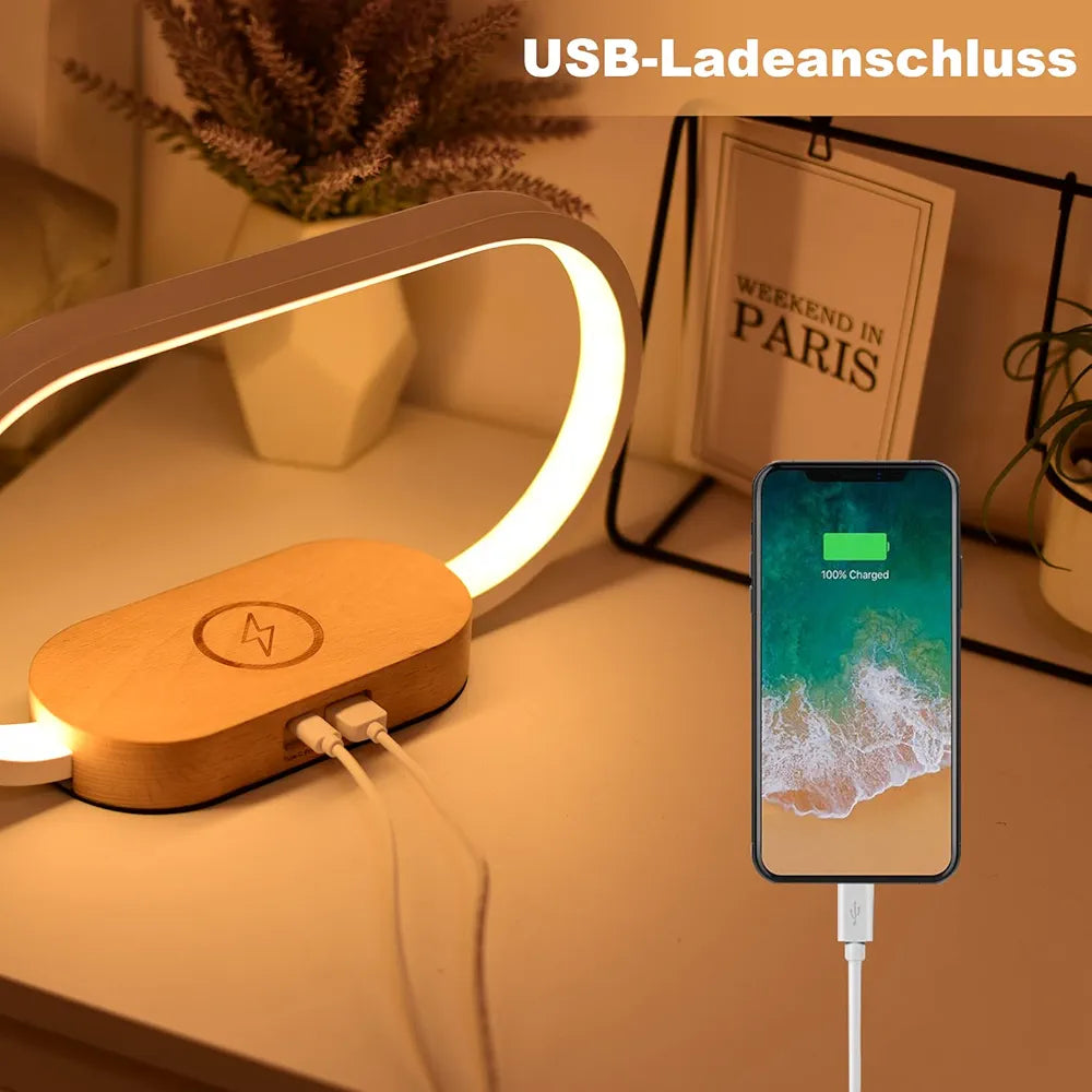 Lampe de Chevet Chargeur sans Fil